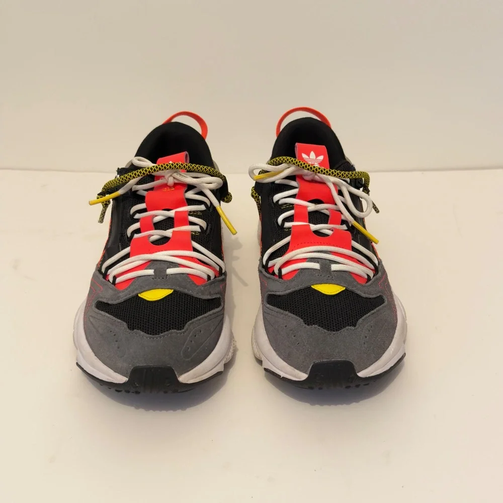 Adidas Ozweego Zip Core Black Solar Red Grey Mens Sneakers H67266 Size 7